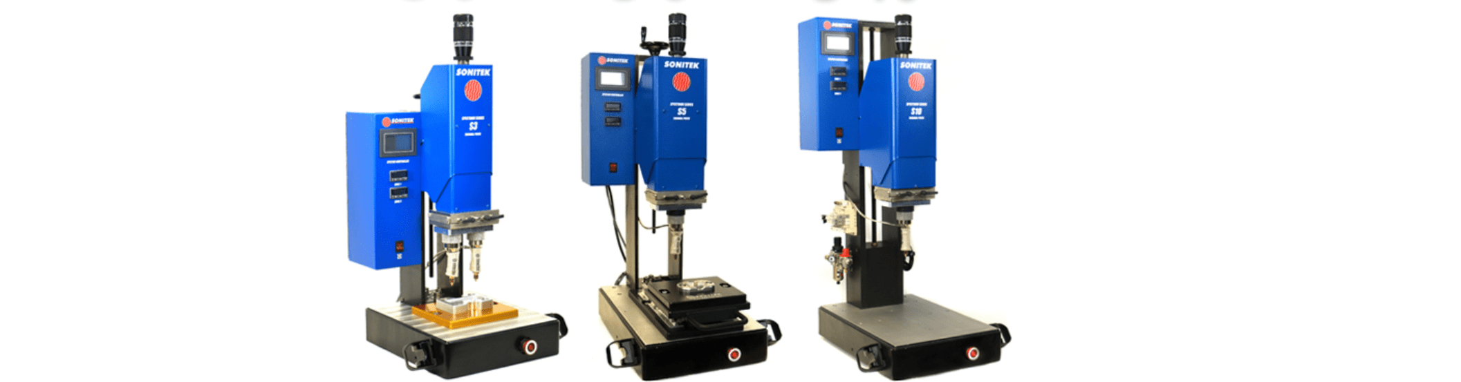Sonitek heat sealing equipment for heating FastelFilm thermoplastic adhesives and FastelFoil heat seal aluminum foils